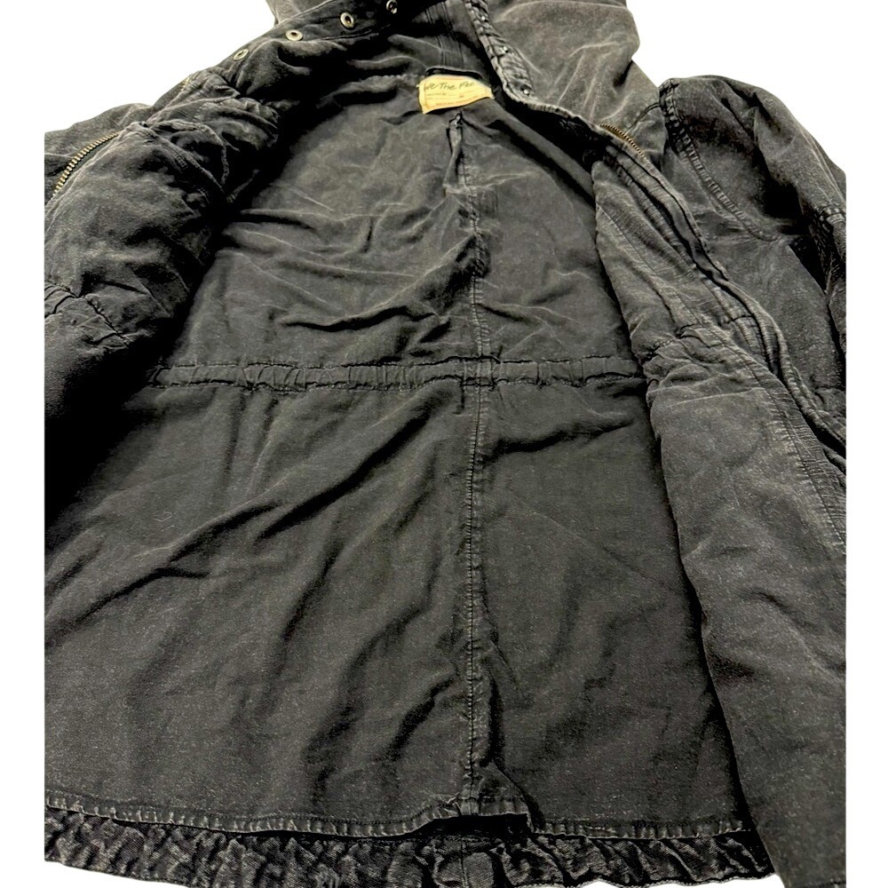 FP Movement by Free People Dark Gray Hooded Jean Jacket - Picture 8 of 15